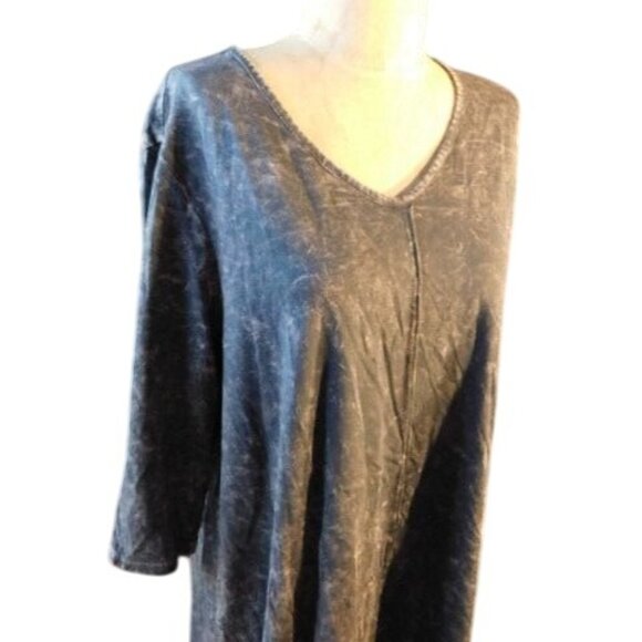 Focus Size L Large Boho tye Dye elbow  Length Boutique Top - Picture 2 of 2